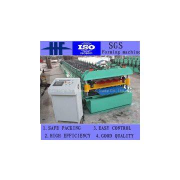 Metal Glazed Tile Roof Panel Roll Forming Machine photo-3