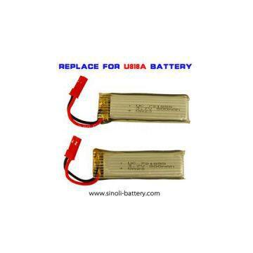Udi RC Drone U818A Quadcopter Replace Battery 721855 3.7v 500mah