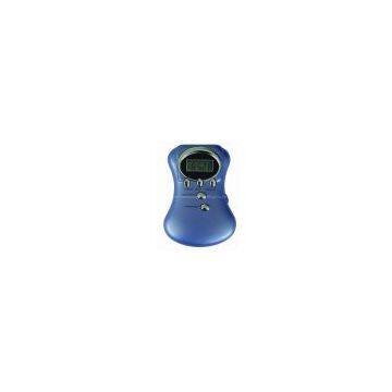 Pedometer with FM auto scan radio