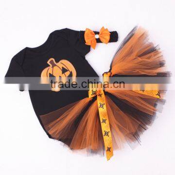 2017 Trending Halloween Outfit Baby Girls Romper With Tutu Skirt Clothing M7041902