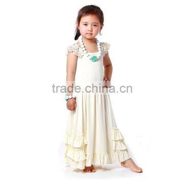 Wholesale ivory baby girls maxi dress kids frock designs pictures M6050515