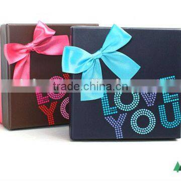 Romantic Valentine's Day Gift Box With Printed "Love You" ,Birthday Party Gift Box Manufacturer photo-3
