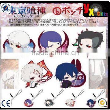 Hot Tokyo Ghoul Japan Anime Cute Kaneki Ken Acrylic Pendant Keychains 5 Patterns