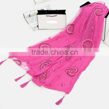 Factory Free Sample Custom Print 100% polyester Scarf