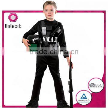 2016 special police SWAT handsome boys costumes with phone and gun