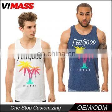 Wholesale Gym Mens Stringer Singlet Custom Tank Top