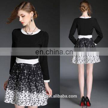 Wholesale high quality ladies knit dress OEM, high quality dress fashion