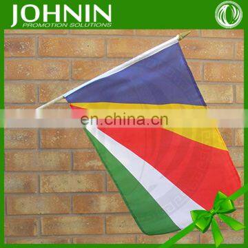 30*45cm Polyester Customized Waving Hand Hold Flag With Plastic Pole photo-4