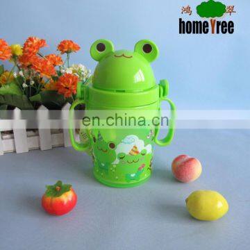 Frog Lid Children water infuser Bottle With Double Handle 400ML