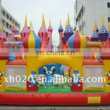 Endless fun and populare outdoor or indoor commercial grade vinyl tarpaulin giant inflatable amusement park FU007