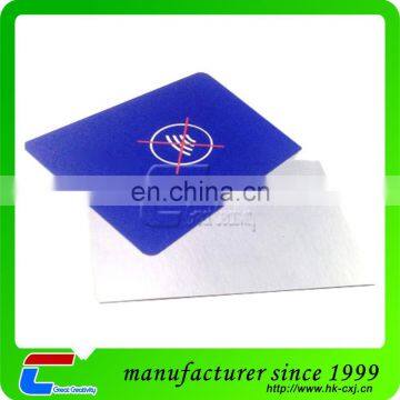 8.7cm x 5.8cm x 0.1cm rfid blocking sleeve/ RFID blocking alumina / poly / paper composition rfid sleeves for credit cards