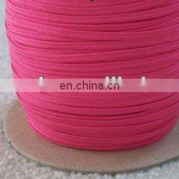 1/8" flat elastic in pink color