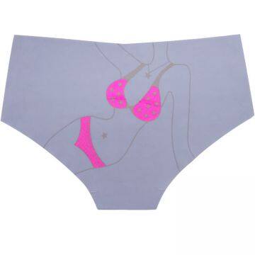 Yun Meng Ni Sexy Underwear Women Lady Body Printing Hipister Shorts Seamless Mature Panties photo-5