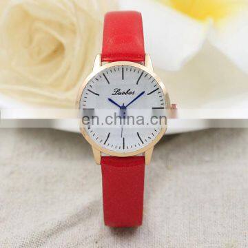 Popular leather watch fancy wrist watch women