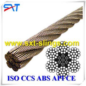 galvanized steel wire rope  with multi layers 6*19+FC