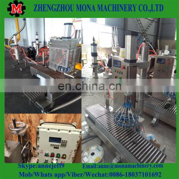 5 gallons ethanol weighing filler+pressing machine