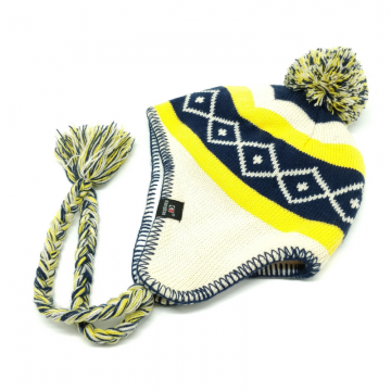 Hat Supplier Custom Earflap Cap Winter Ear Flap Beanie Hat with Two Strings