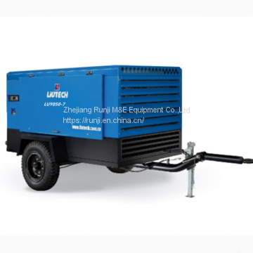 7bar 5m3/min Kubota diesel engine portable screw air compressor  LUY050-7 air compressor high quality low price air compressor