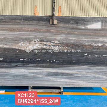 Fatory Price Luxury Hotel Villa Wall Decoration Italian Palissandro Blue Marble Slab photo-3