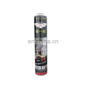 Hebei polyurethane foam price and empty aerosol cans PU foam bottle