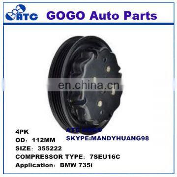 High Quality Auto ac Compressor Clutch For B-MW 735i 7SEU16C Compressor Clutch 4PK