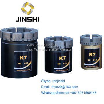 Impregnated diamond core bits NQ bit sintered diamond bit for diamond core drill