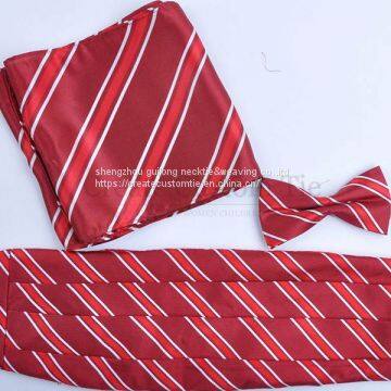 Custom silk woven cummerbunds  Custom Cummerbunds   Custom red cummerbunds