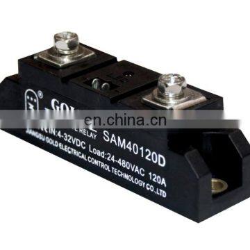 GOLD solid state relay SAM40120D 120A industrial grade single phase DC controlled AC SSR