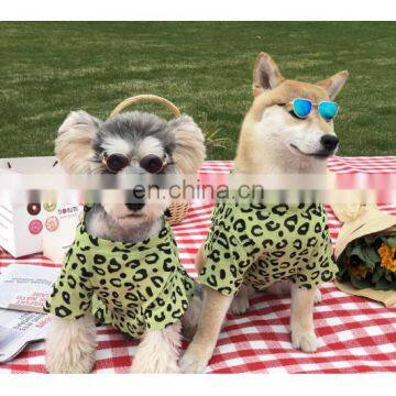 Dog Clothes Leopard Print T-shirt Summer Thin Breathable Pet Shirt Corgi Teddy Schnauzer Pomeranian Clothing photo-4