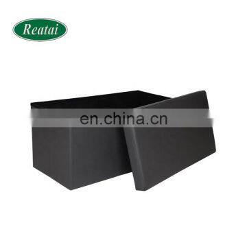 Reatai hot sell 76 x 38 x 38cm pvc folding bedroom modern bed side bench