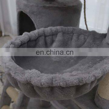 Sisal Rope Plush Board Pet Tree House Kitten Activity Tower Condo Multi-Level Cat Tree photo-6