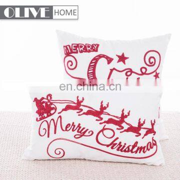 45x45CM Custom Latest Design Merry Christmas Theme Embroidery Sofa Cushions photo-6