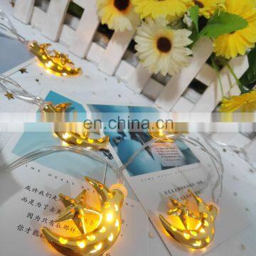 10L Led Iron Moon Star Night Ceiling Light Christmas Decoration Wall String Lights Indoor Home Garden Room Strip Lighting Morden photo-2