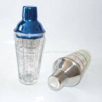 Wholesale Classic Barware Modern Glass Recipe Cocktail Boston Shaker Wine Stainless Steel Bartender photo-2