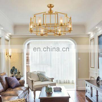 Современный декоративный роскошный золотой металлический декоративный люстры-пendants photo-5