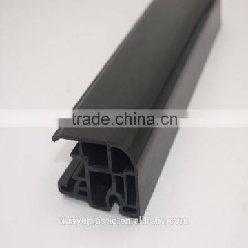 pvc plastic extrusion profile/black plastic profile/use for door and window