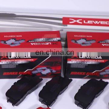 LEWEDA Brand hebei Factory  Auto Parts Brake Pads 1J0698151G 6Q0615116B For Japanese Car