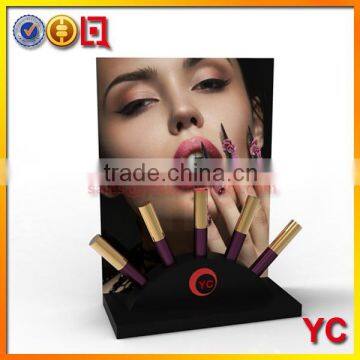 2015 new design black acrylic lipstick display rack