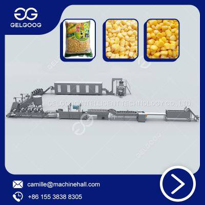 SUS304 Food-Grade Stainless Steel Quick-Frozen Corn Kernel Production Line