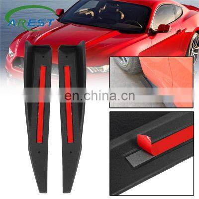 1Pair Universal Car Body Side Skirts For 2015-2017 For Ford For Mustang Stickers Rocker Splitters Diffuser Winglet Bumper 36cm