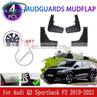 4PCS for Audi Q3 Sportback 2019 2020 2021 Mudguards Mudflaps Fender Mud Flap Splash Mud Retention Guards Protect Car Accessories