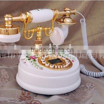 pretty decorative wooden antique telephone for gift