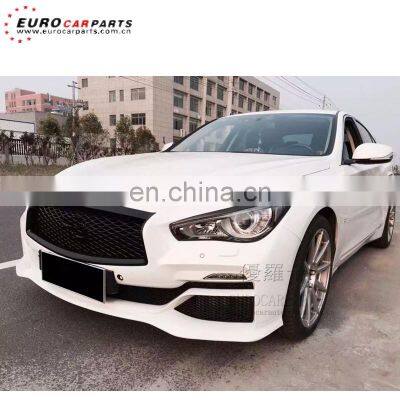 INFINI Q50 Body Kit for Q50 to EAU Style With Front Bumper Rear Bumper and Muffler Tips High Quality PP Material
