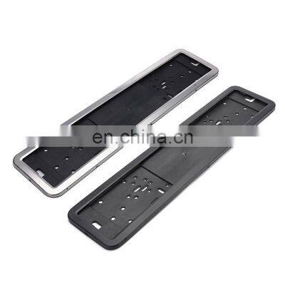 Guangzhou Car Universal Number Plate Holder European Stainless Steel Eu Plastic Car License Plate Frame photo-5