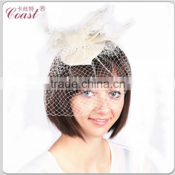 ladies fancy white decorative fashion hair net clip