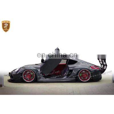 FRP best price body kit for por cayman 981 to mb wide car auto body kit