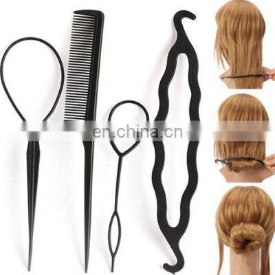 4Pc/Set Braiders Hair Twist Styling Clip Stick Bun Maker Braid Tools Braider Accessories Hot for Women Lady Girls