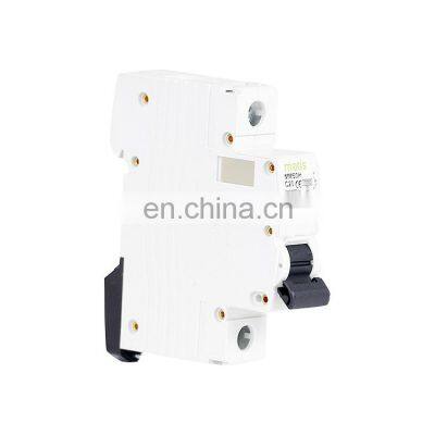 Professional design top quality safe material mini Matis MM50H-1P 1-63A 380V 50/60hz electrical circuit breakers machine