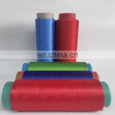 Wholesale DTY 150d/144f SD Sim Color 100% Polyester Drawn Textured Filament Yarn