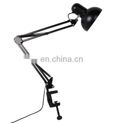 Modern Simple Direction Adjustable Swing Arm Clamp Mount Desk Light E27 LED Table Lamps for Study Working Reading Home Decor